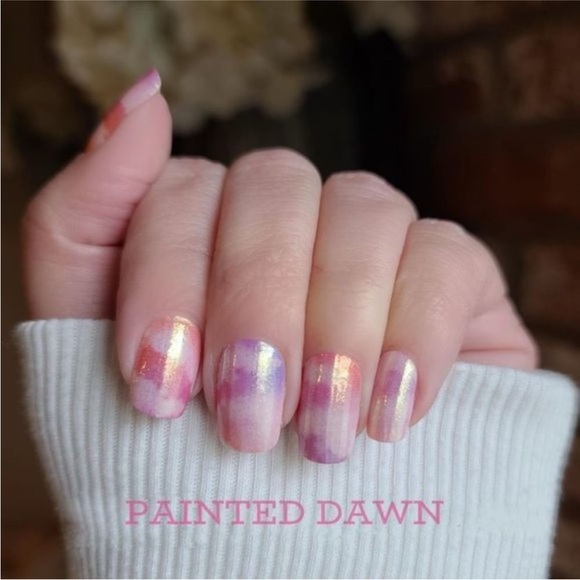 *Retired* Color Street: Painted Dawn | Pastel Pink Clouds Watercolor Purple - Picture 8 of 12